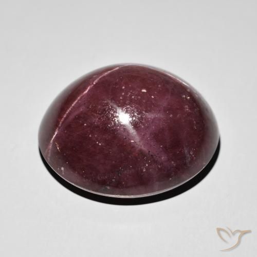Granada Estrela vermelho mogno Natural 77.87ct, oval, Opaco