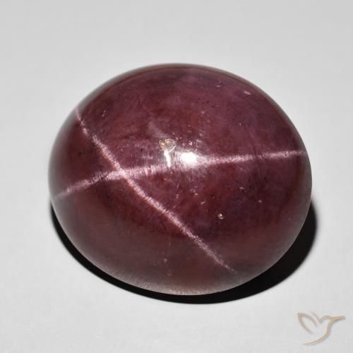 Granada Estrela vermelho mogno Natural 76.64ct, oval, Opaco