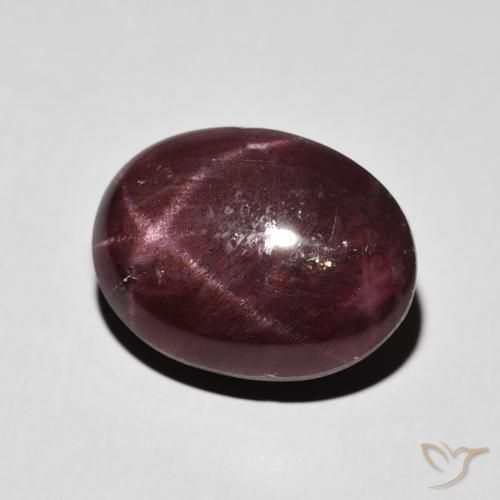 Granada Estrela Vermelho escuro Natural 14.27ct, oval, Opaco