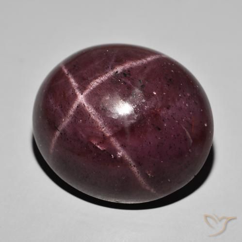 Granada Estrela vermelho mogno Natural 68.19ct, oval, Opaco