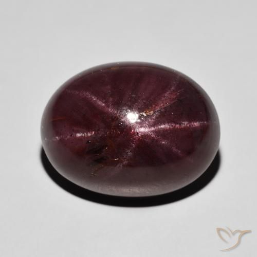 30.03ct Natural Vermelho escuro Granada Estrela, oval, Opaco