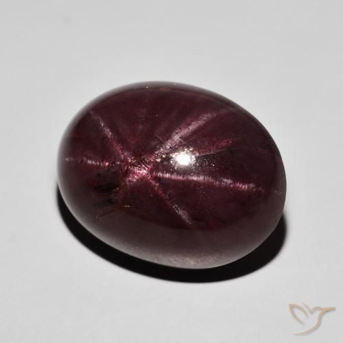 Granada Estrela Vermelho escuro Natural 30.03ct, oval, Opaco