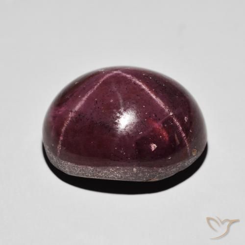 Granada Estrela Vermelho escuro Natural 47.10ct, oval, Opaco
