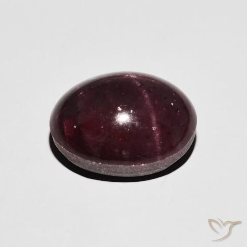 Granada Estrela Vermelho escuro Natural 8.98ct, oval, Opaco