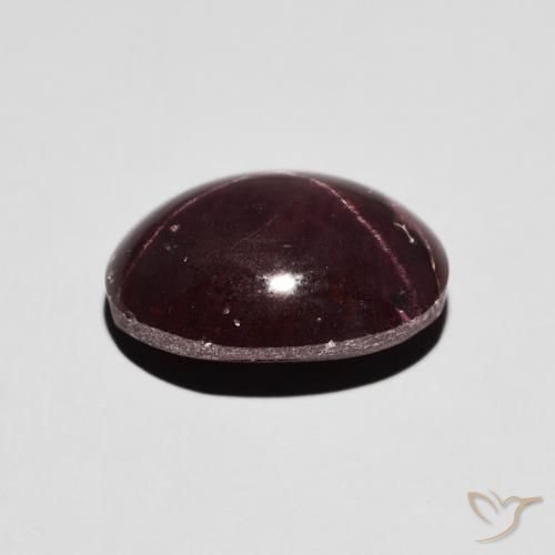 Granada Estrela Vermelho escuro Natural 6.48ct, oval, Opaco