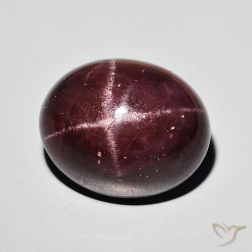 Granada Estrela Vermelho escuro Natural 38.44ct, oval, Opaco
