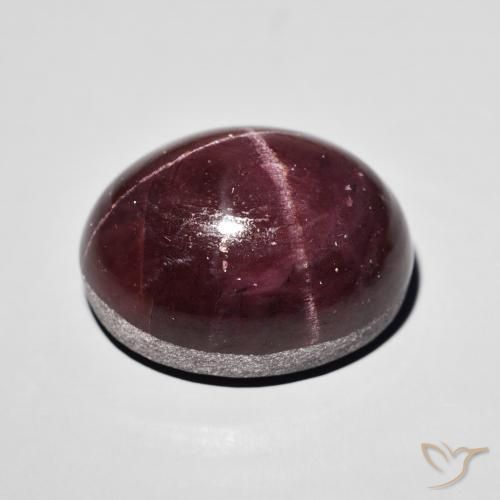 Granada Estrela Vermelho escuro Natural 38.44ct, oval, Opaco