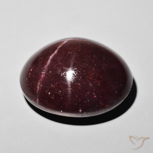 Granada Estrela Vermelho escuro Natural 55.50ct, oval, Opaco