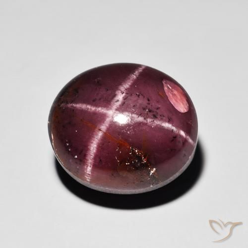 15.64ct Natural vermelho mogno Granada Estrela, oval, Opaco