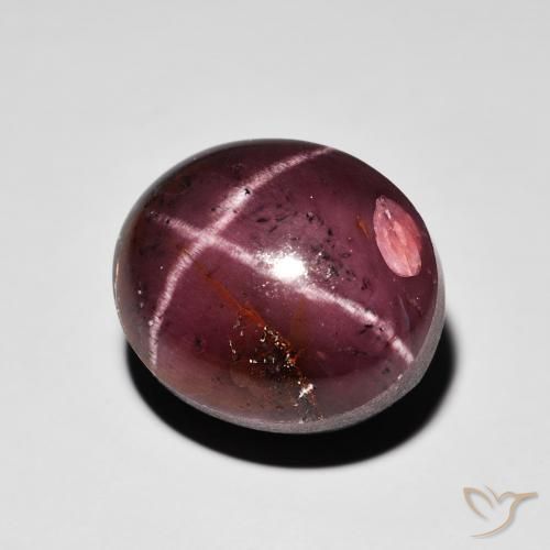Granada Estrela vermelho mogno Natural 15.64ct, oval, Opaco
