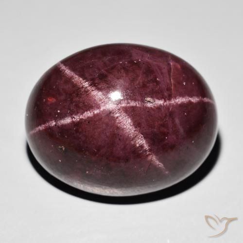 54.33ct Natural vermelho mogno Granada Estrela, oval, Opaco