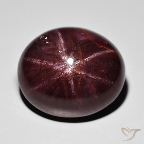 39.09ct Natural Vermelho escuro Granada Estrela, oval, Opaco