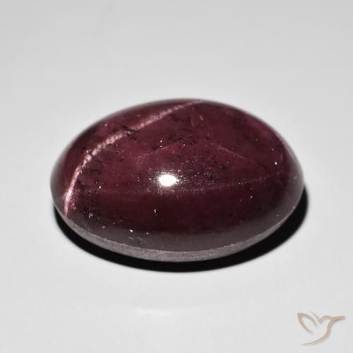 Granada Estrela vermelho mogno Natural 47.43ct, oval, Opaco