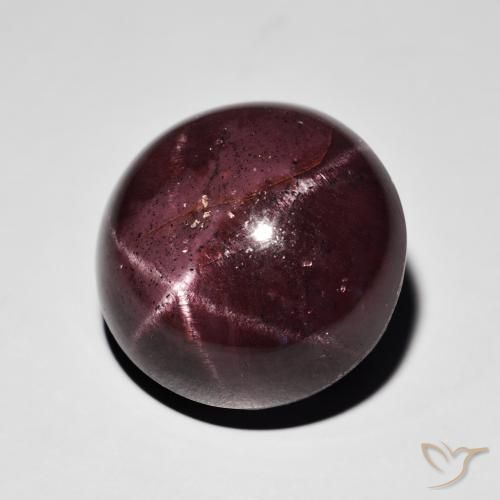 Granada Estrela vermelho mogno Natural 26.49ct, Redondo, Opaco