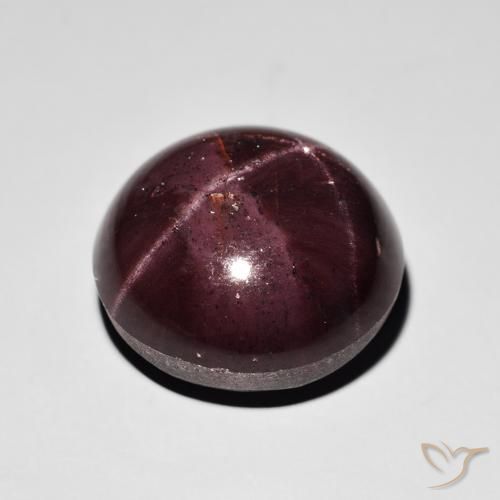 Granada Estrela vermelho mogno Natural 26.49ct, Redondo, Opaco
