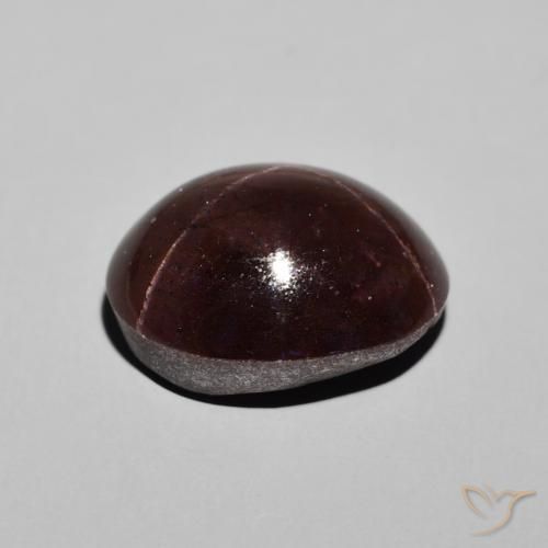 Granada Estrela vermelho mogno Natural 13.31ct, oval, Opaco