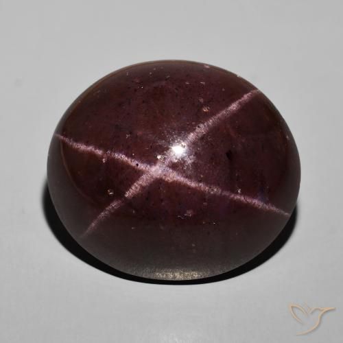 57.92ct Natural vermelho mogno Granada Estrela, oval, Opaco