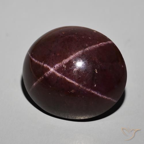 Granada Estrela vermelho mogno Natural 57.92ct, oval, Opaco
