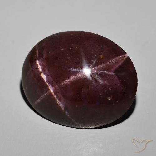 Granada Estrela vermelho mogno Natural 69.04ct, oval, Opaco