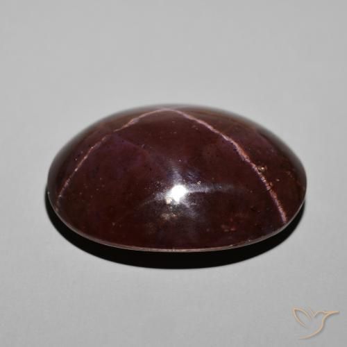 Granada Estrela vermelho mogno Natural 69.04ct, oval, Opaco