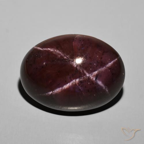 Granada Estrela Vermelho escuro Natural 45.48ct, oval, Opaco