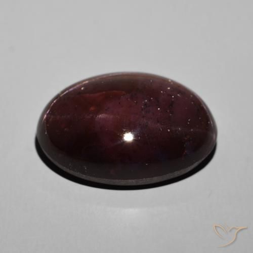 Granada Estrela Vermelho escuro Natural 45.48ct, oval, Opaco