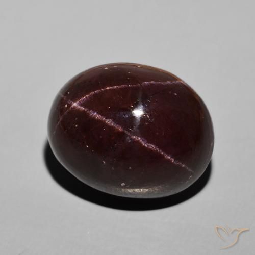 Granada Estrela Vermelho escuro Natural 30.58ct, oval, Opaco