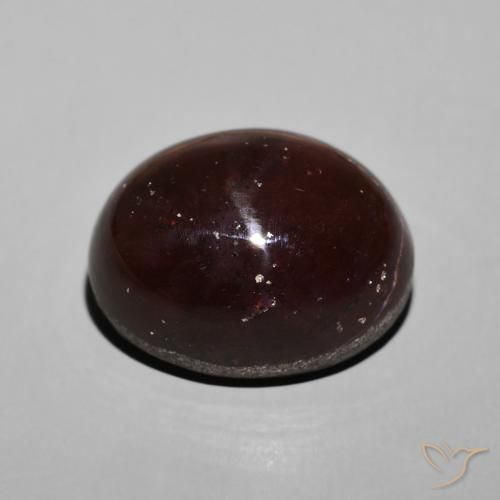 Granada Estrela Vermelho escuro Natural 30.58ct, oval, Opaco