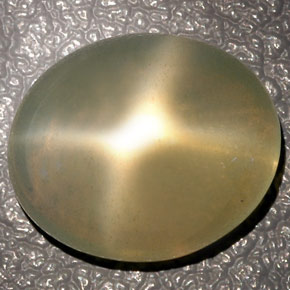 Pedra da lua estrela creme natural 10,27ct, transparente, transparente/translúcido