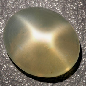 Pedra da lua estrela creme natural 10,27ct, transparente, transparente/translúcido