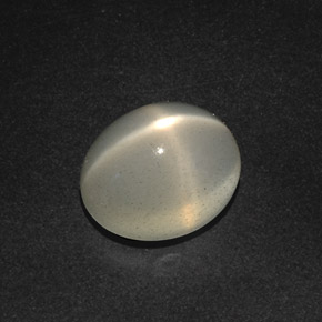 Pedra da lua estrela creme natural 12,51ct, transparente, transparente/translúcido