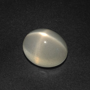 Pedra da lua estrela creme natural 12,51ct, transparente, transparente/translúcido