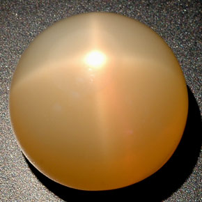 Pedra da lua estrela creme natural 25,04ct, transparente, transparente/translúcido