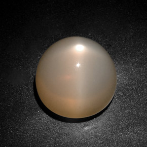 Pedra da lua estrela creme natural 28,75ct, transparente, transparente/translúcido