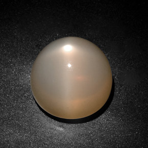Pedra da lua estrela creme natural 28,75ct, transparente, transparente/translúcido