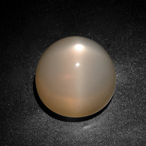 Pedra da lua estrela creme natural 28,75ct, transparente, transparente/translúcido