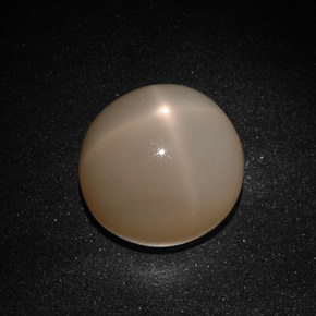 Pedra da lua estrela creme natural 22,41ct, transparente, transparente/translúcido