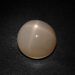 Pedra da lua estrela creme natural 22,41ct, transparente, transparente/translúcido