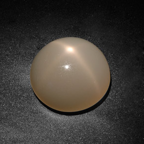 Pedra da lua estrela creme natural 19,71ct, transparente, transparente/translúcido