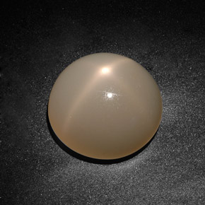 Pedra da lua estrela creme natural 19,71ct, transparente, transparente/translúcido