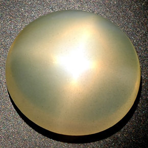 Pedra da Lua Estrela creme de laranja Natural 14.98ct, Transparente, Transparente/Translúcido