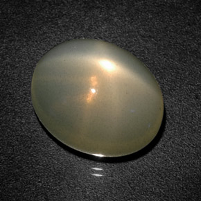 Pedra da lua estrela verde natural 12,93ct, transparente, transparente/translúcido