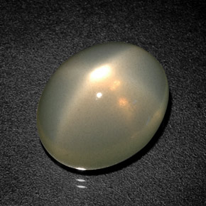 Pedra da lua estrela verde natural 12,93ct, transparente, transparente/translúcido