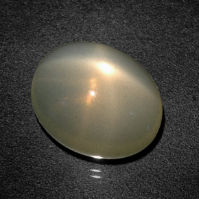 Pedra da lua estrela verde natural 12,93ct, transparente, transparente/translúcido