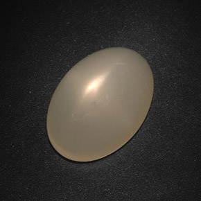 Pedra da lua estrela creme natural 12,67ct, transparente, transparente/translúcido