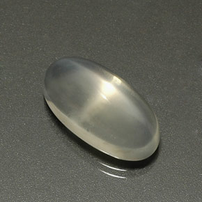 Pedra da lua estrela branco natural 5,27ct, corte oval, transparente