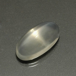 Pedra da lua estrela branco natural 5,27ct, corte oval, transparente