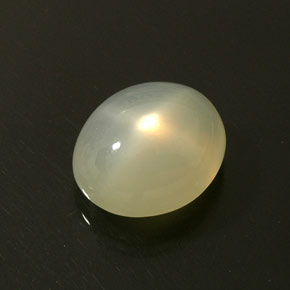 Pedra da lua estrela branco natural 16,95ct, transparente, transparente/translúcido