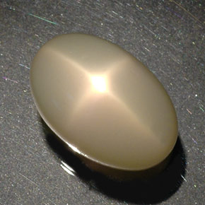 Pedra da lua estrela creme natural 34,17ct, transparente, transparente/translúcido