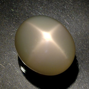 Pedra da lua estrela creme natural 51,60ct, transparente, transparente/translúcido